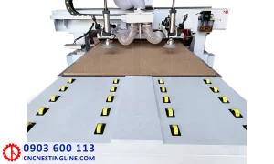 Bàn lăn máy cnc router 2 đầu | cncnestingline