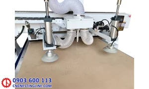 Bộ gắp phôi máy cnc router 2 đầu | cncnestingline