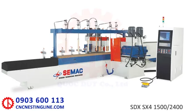 Máy chép hình chà nhám cnc 4 trục - SDX SX4 1500/2400 | cncnestingline