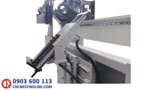 Cụm đưa phôi máy tiện cnc phay rãnh xoắn đưa phôi tự động | cncnestingline