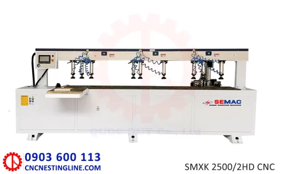 Máy khoan ngang cnc 2 đầu trục Z tải nặng - SMXK 2500/2HD CNC | cncnestingline