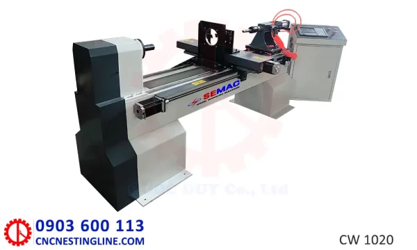 Máy tiện gỗ CNC 1000mm - CW 1020 | cncnestingline