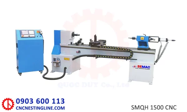 Máy tiện chày cối gỗ cnc - SMQH 1500 CNC | cncnestingline