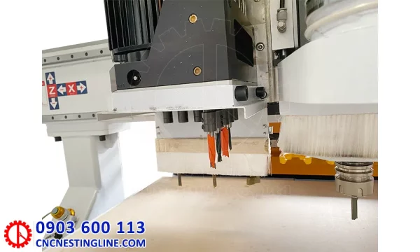 Cụm đầu khoan máy cnc router | Quốc Duy