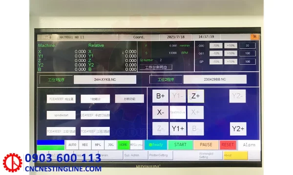 Hệ thống điều khiển máy phay cnc trung tâm 4d - HW 4AXIS ATC1