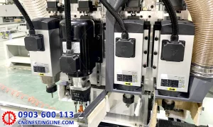 4 trục gia công chiều dọc máy khoan phay CNC bản lề ổ khóa | cncnestingline