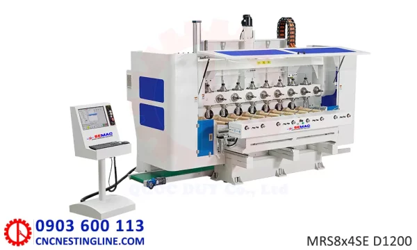 Máy phay tiện gỗ CNC 32 đầu - MRS8x4SE D1200 | cncnestingline