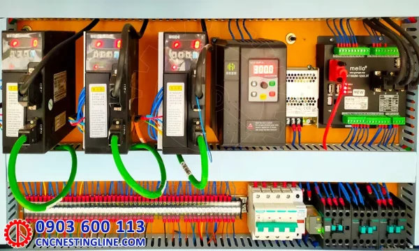 Tủ điện máy khoan ngang CNC 2 đầu | cncnestingline