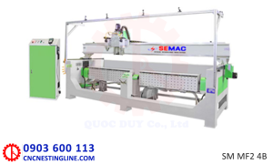 Máy cnc 2 đầu cắt tựa ghế cong | SM MF2 4B