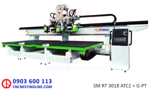 Máy gia công trung tâm cnc 2 bàn | SM RT 3018 ATC2 + G-PT