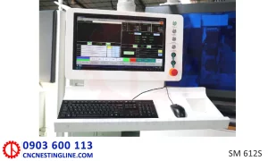 Màn hình điều khiển máy khoan cnc 6 mặt 2 cụm khoan kép | SM 612S