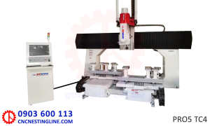 Máy cnc 5 trục gia công sản phẩm 3d | PRO5 TC4