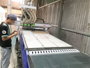 Máy CNC cắt gỗ 4 đầu - Quy Nhơn