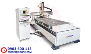 Máy CNC router 1 đầu cắt mica | Quốc Duy
