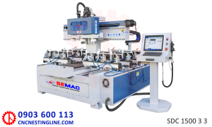 Máy đánh mộng âm cnc 3 đầu | SDC 1500 3 3