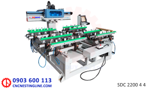 Máy đánh mộng âm cnc 4 đầu bàn 2m2 | SDC 2200 4 4