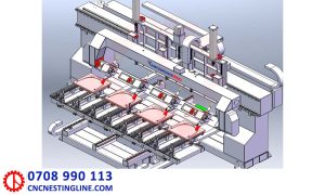 Máy phay CNC 3D 4 trục 16 đầu bàn lật