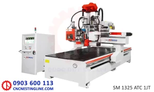 Máy phay router cnc 1 đầu thay dao | SM 1325 ATC 1JT