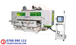 Máy tiện CNC 16 đầu dao 4 phôi 2 bàn | Quốc Duy