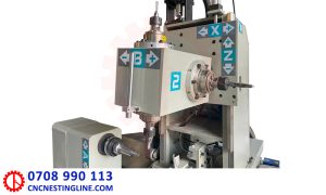 Cụm gia công máy tiện CNC 3D