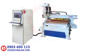 Máy CNC 1 đầu thay dao có rulo tì phôi | Quốc Duy