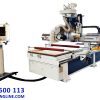 Máy cnc 2 bàn thay dao có lưỡi cưa | Quốc Duy