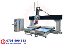 Máy CNC 3D 5 trục 4 đầu dao tải nặng | Quốc Duy