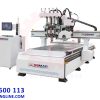 Máy cnc router 4 đầu + lưỡi cưa xoay 360 độ