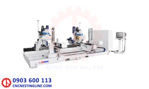 Máy làm mộng dương cnc 2 đầu | Quốc Duy