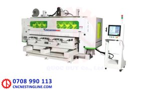 Máy tiện cnc 32 đầu dao 8 phôi 1 bàn | Quốc Duy