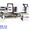 Máy tiện gỗ CNC 2 trục làm việc | Quốc Duy