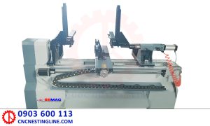 Máy tiện gỗ tự động cấp phôi khổ 1m | Quốc Duy