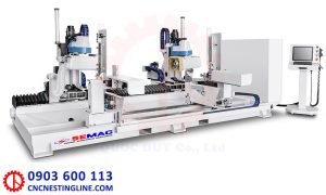 Robot phay mộng dương 2 đầu cnc | Quốc Duy