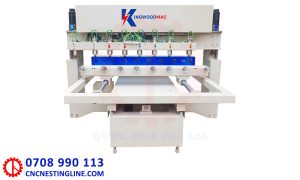 Máy điêu khắc cnc 8 đầu chạm tròn | Quốc Duy