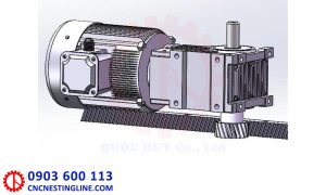 Mô hình truyền động trục X máy lạng tấm | Quốc Duy