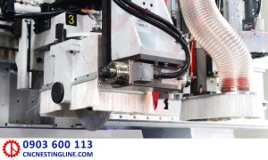 Máy CNC 2 đầu thay dao độc lập kết hợp trục bào | Quốc Duy