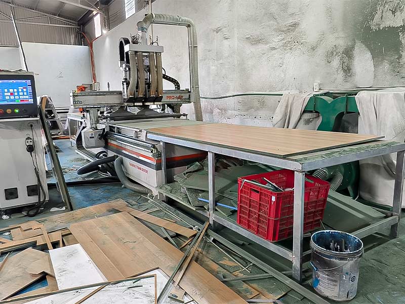 Máy CNC router nesting 4 đầu tại Bình Phước