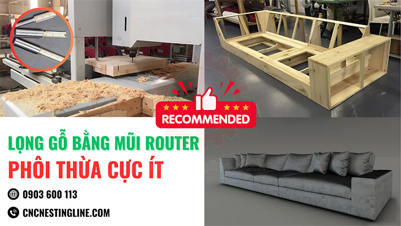 Máy lọng CNC mũi router công nghệ mới | CNC Nesting Line