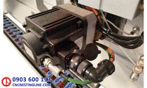 Động cơ servo trục Y máy CNC 4 đầu