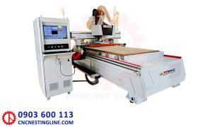 Máy CNC gỗ 1 đầu thay dao 9kW | cnc nesting line