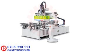 Máy làm mộng âm CNC 8 đầu 2200mm | CNC Nesting Line