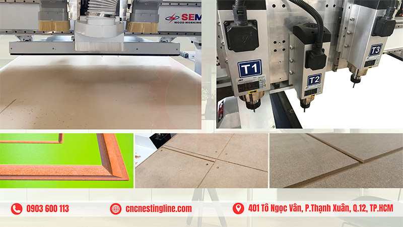 Máy phay cắt ván công nghiệp | CNC Nesting Line