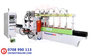 Máy phay chép hình gỗ 2 dao 2 chà nhám