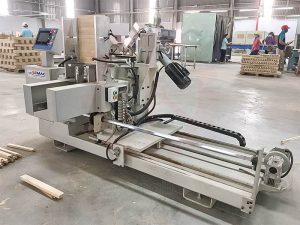 Bàn giao máy khoan lỗ xéo 2 đầu tự động