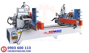 Máy cắt khoan 2 đầu tự động | Quốc Duy