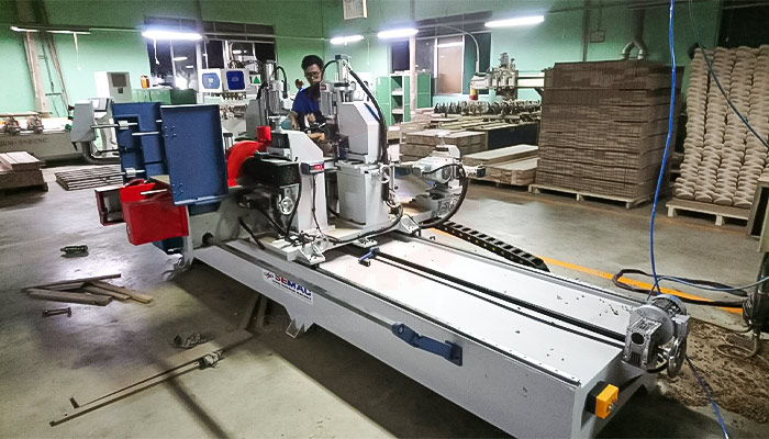 MÁY CẮT KHOAN 2 ĐẦU TỰ ĐỘNG - SMBY 812 1 Máy cắt khoan 2 đầu tự động tại Bình Dương