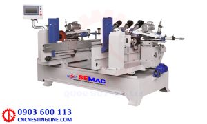 Máy cắt móc rãnh 2 đầu làm kiềng ghế | CNC Nesting Line