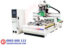 Máy đục ổ khóa bản lề thay dao tự động | CNC Nesting Line