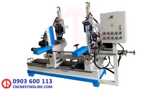 Máy khoan 2 chiều 4 đầu tự động nạp phôi | Quốc Duy