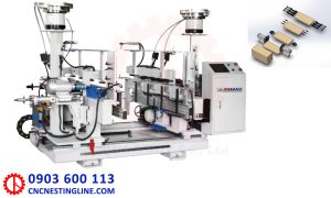 Máy khoan đóng chốt gỗ 2 đầu tự động | CNC Nesting Line